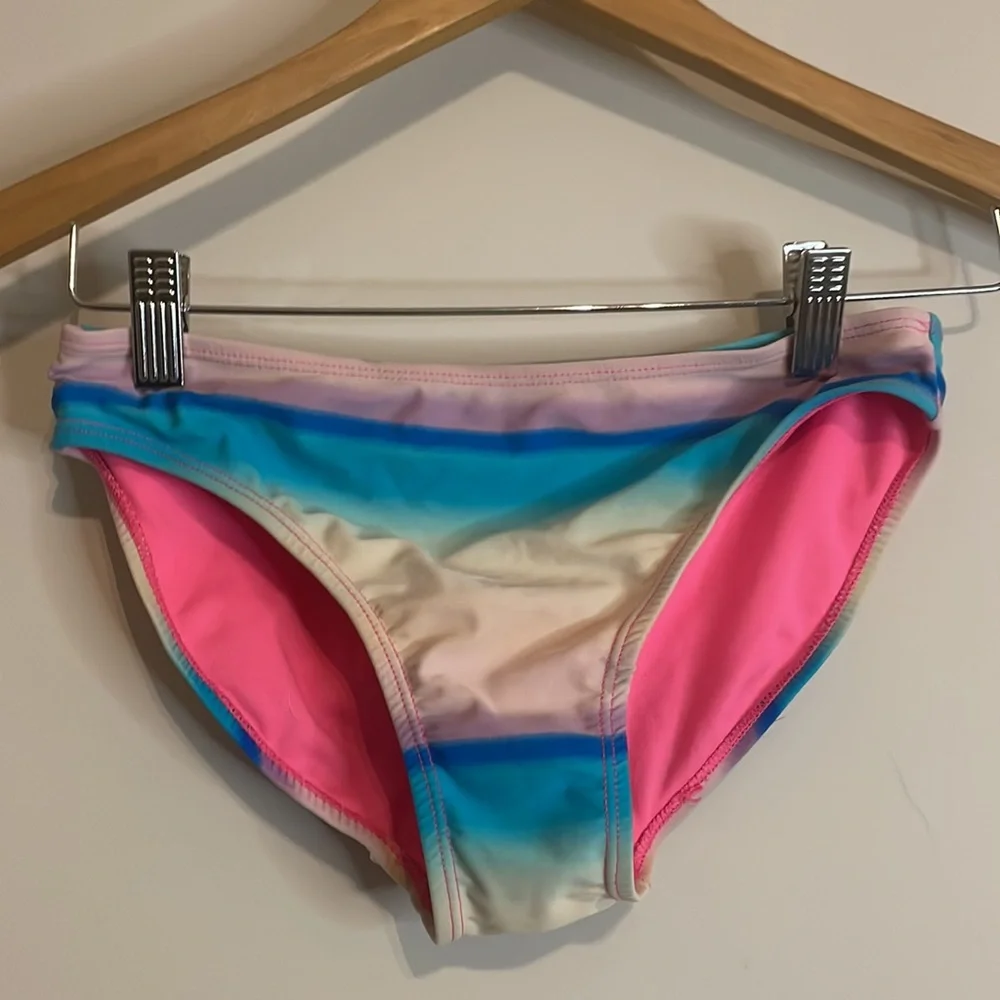 Wonder Nation Emoji and peace sign tankini Sz L EUC